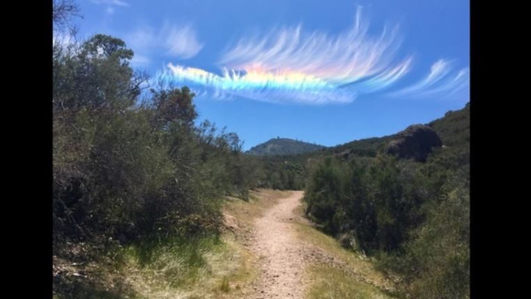 Fire rainbow in CA