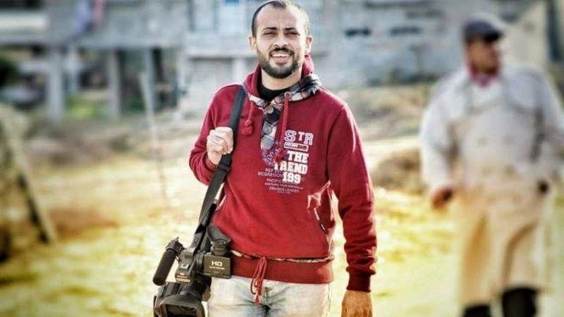 journalist shot gaza protest