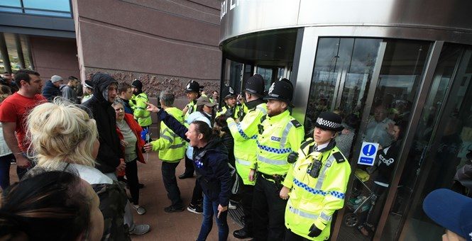 UK hospital protest
