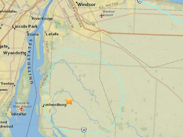 Amherstburg earthquake