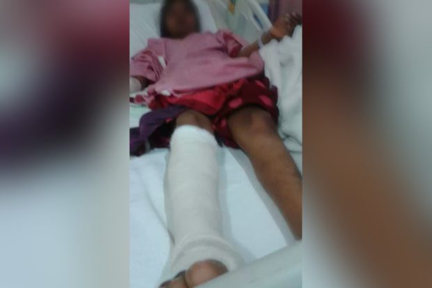 Click to enlarge Activists say the maid has been repeatedly beaten by her Saudi employers