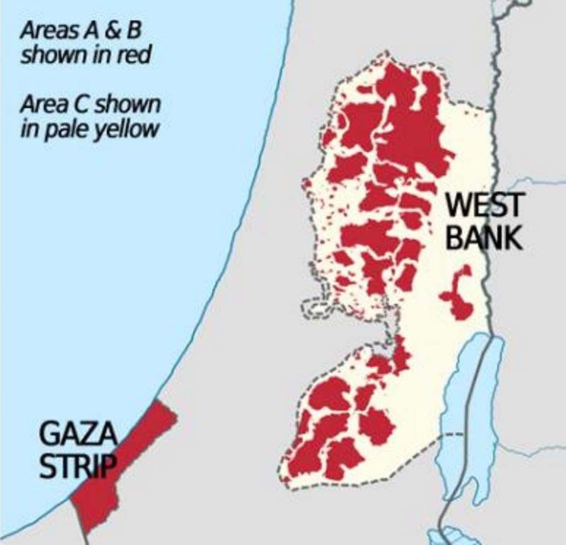 Click to enlarge israel west bank area c