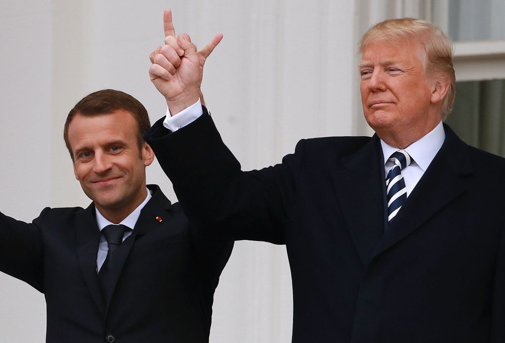 Click to enlarge Trmp Macron