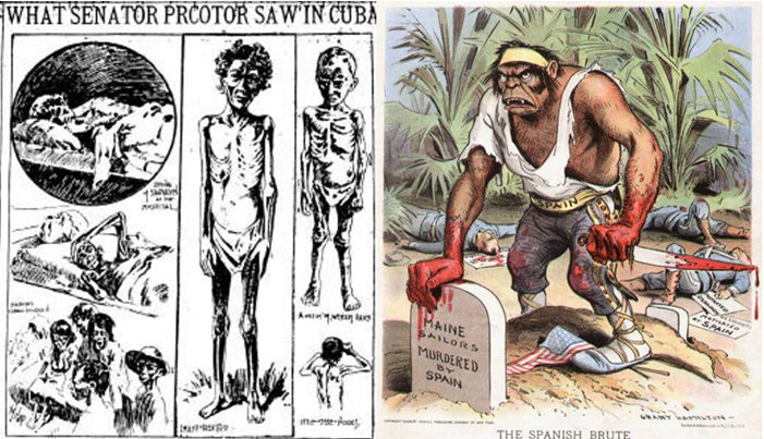 Click to enlarge US-Spanish war propaganda Cuba