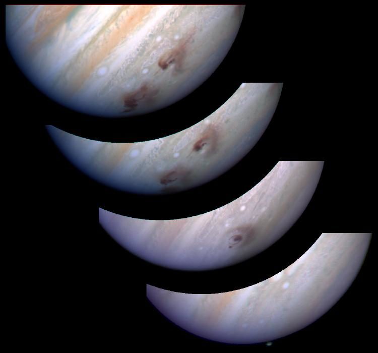 Time-lapse sequence of Jupiter Scar