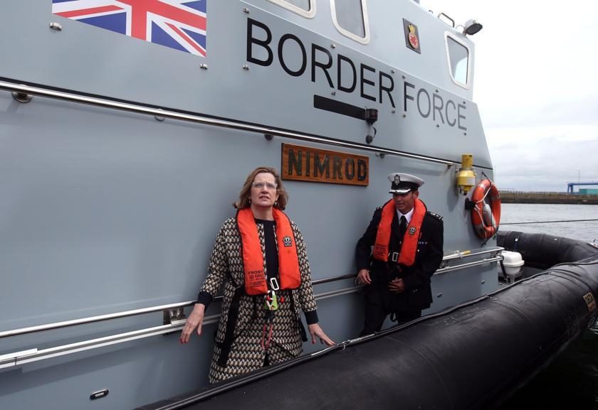 Click to enlarge UK Home Secretary Amber Rudd