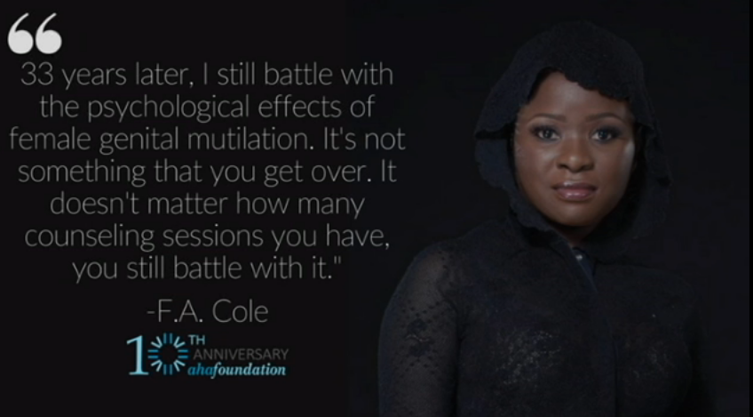female genital mutilation survivor screenshot