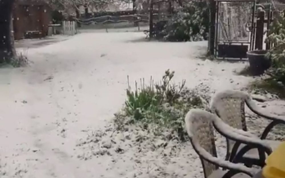 neige, Normandie, 2018