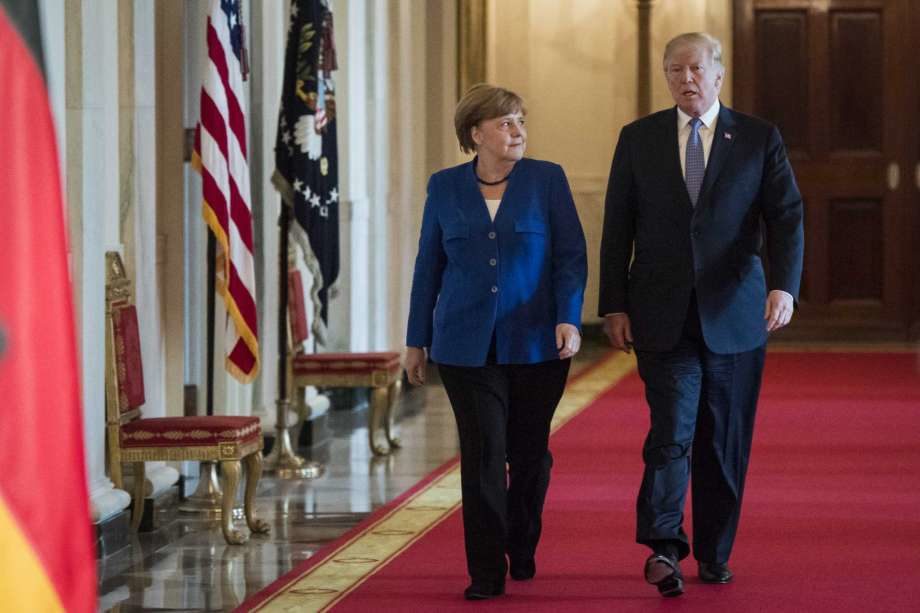 trump merkel white house