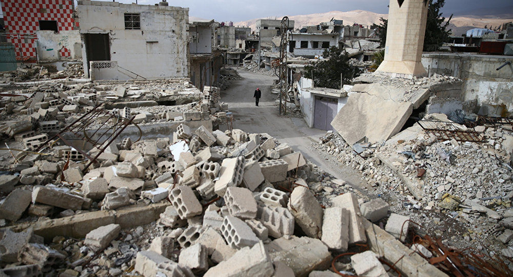 syria rubble bombed buildings