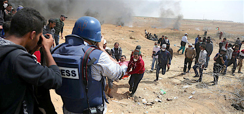 Click to enlarge Gaza journalists
