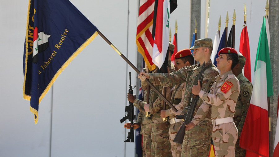 US Army Baghdad Iraq closing ceremony