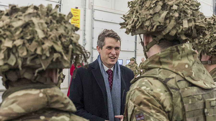 Click to enlarge UK Defense Minister Gavin Williamson