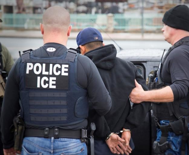 ice agent arrest