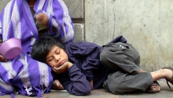 More than 20 million children and teenagers live in poverty in Mexico