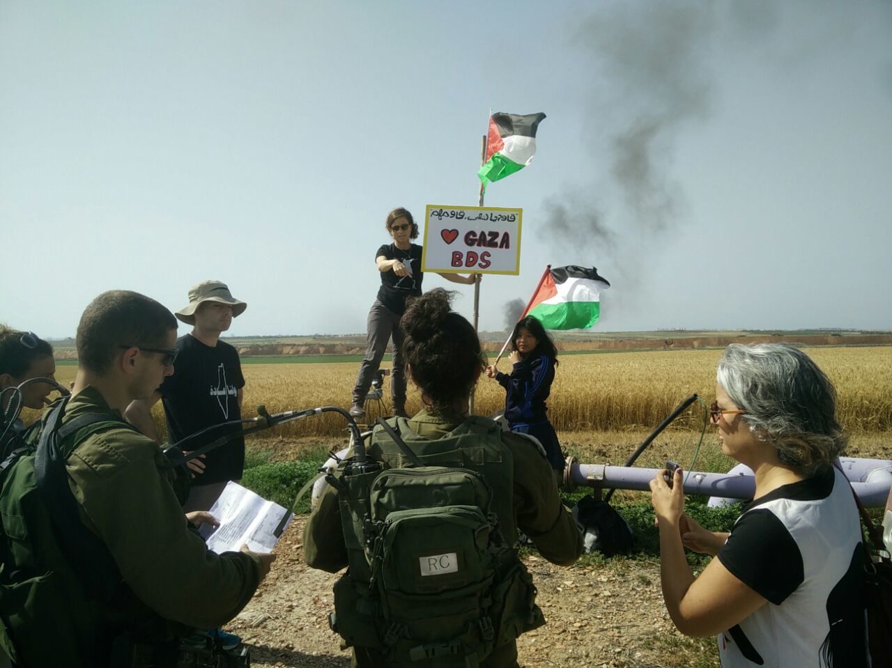 Adi Shosberger gaza protest