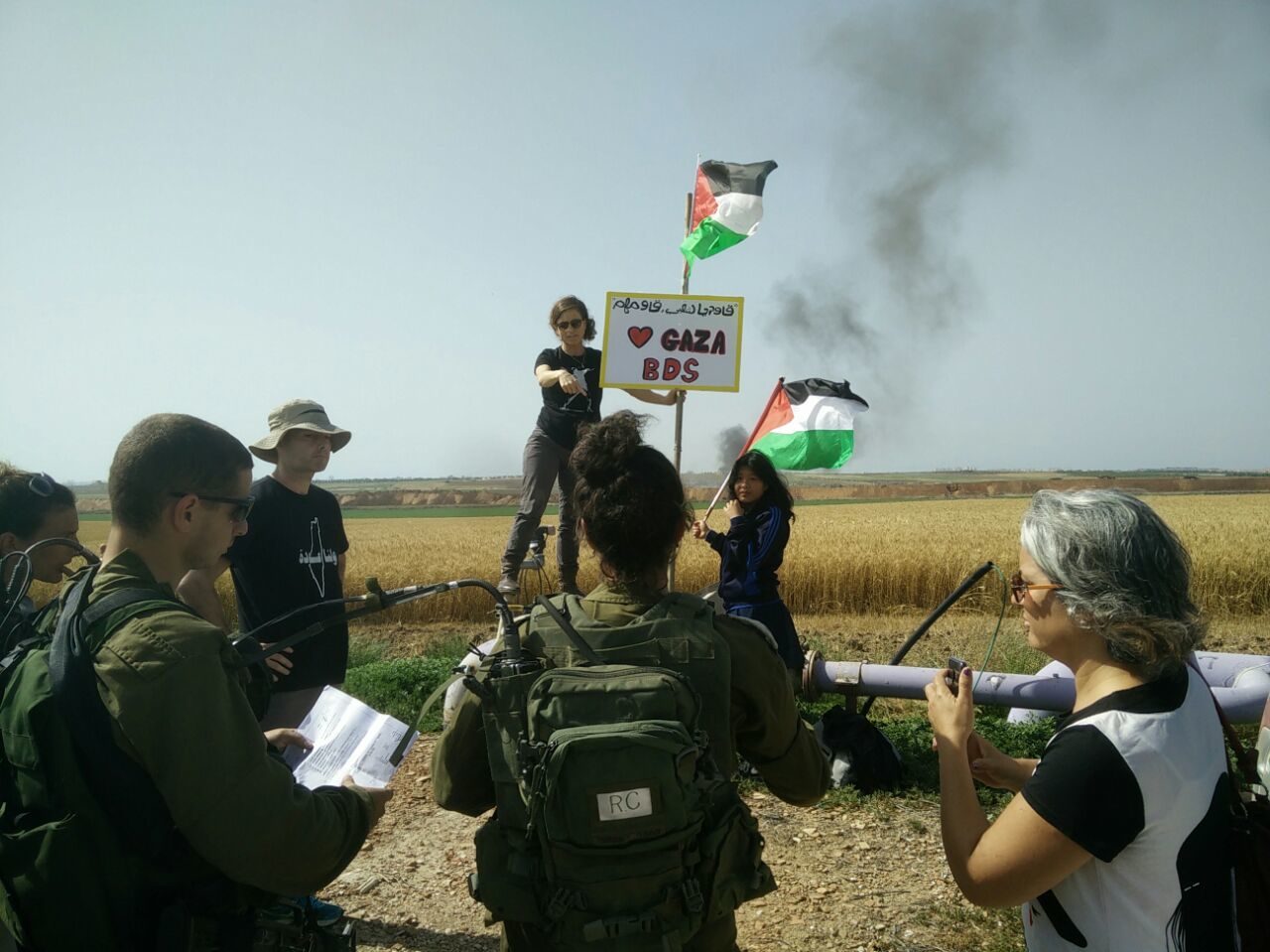 Click to enlarge Adi Shosberger gaza protest
