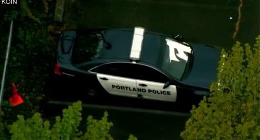 antifa portland vandalized car