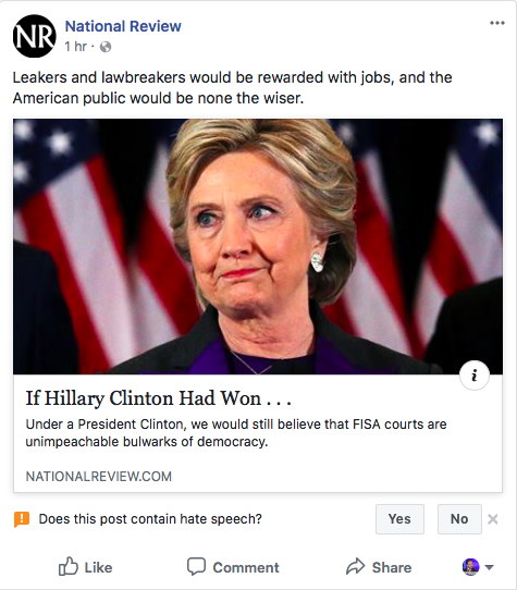 Click to enlarge Facebook hate speech