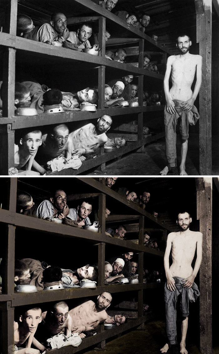 Click to enlarge auschwitz colorized