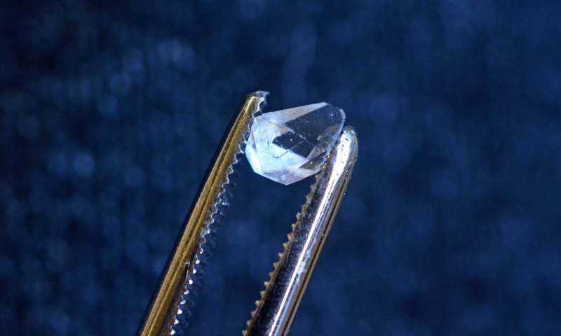 Click to enlarge crystal of monoammonium phosphate time crystal