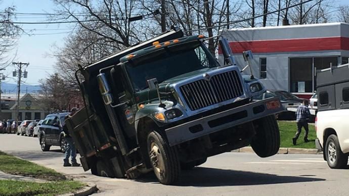 Stuck truck