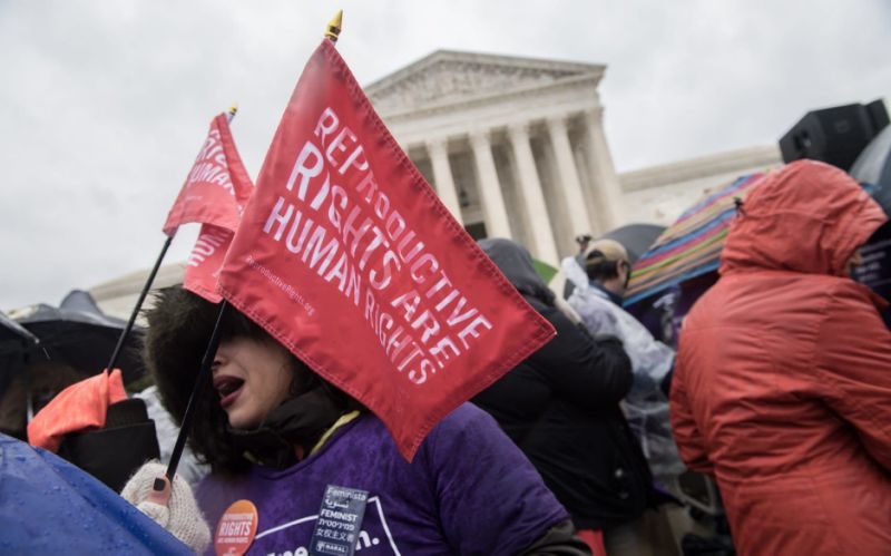Click to enlarge pro-abortion protest