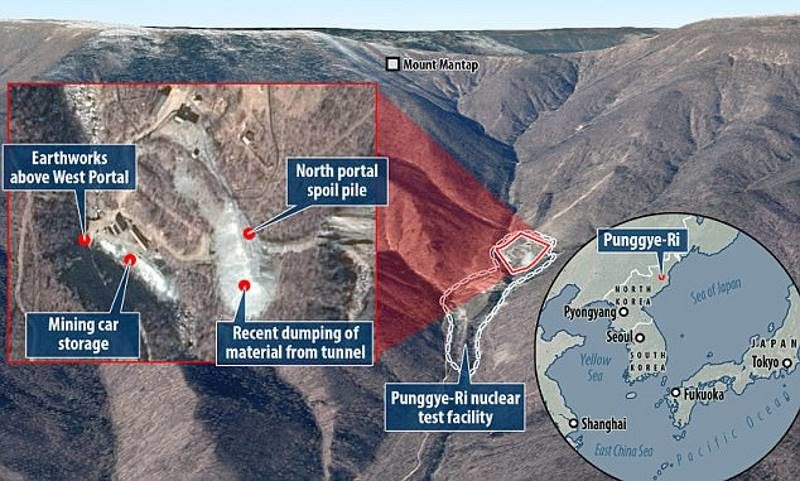 Click to enlarge Punggye-ri north korea nuclear research