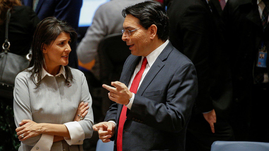 Danny Danon with US's Nikki Haley