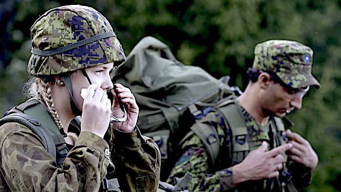 Click to enlarge Estonian troops