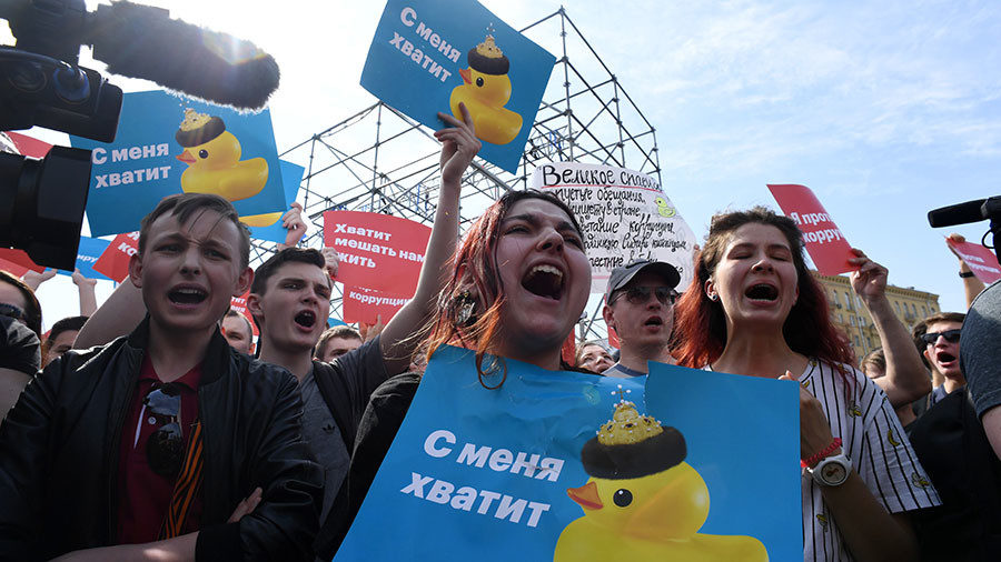Moscow protester