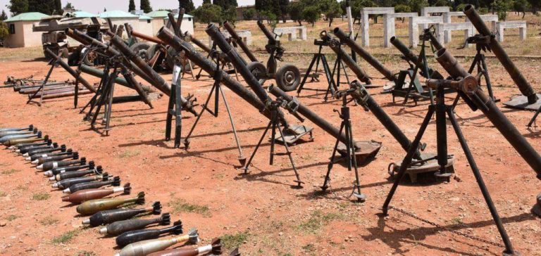 Click to enlarge Mortar cannons