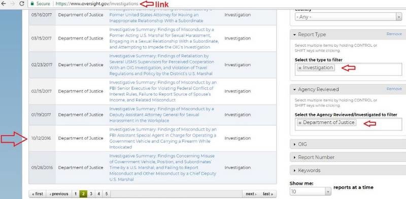 Click to enlarge Inspector General FBI leak strzok