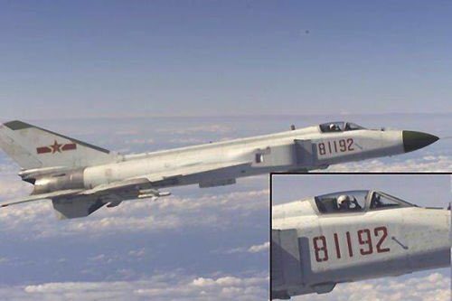 Chinese PLA J-8 fighter plane