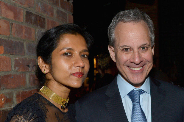Tanya Selvaratnam and Eric Schneiderman