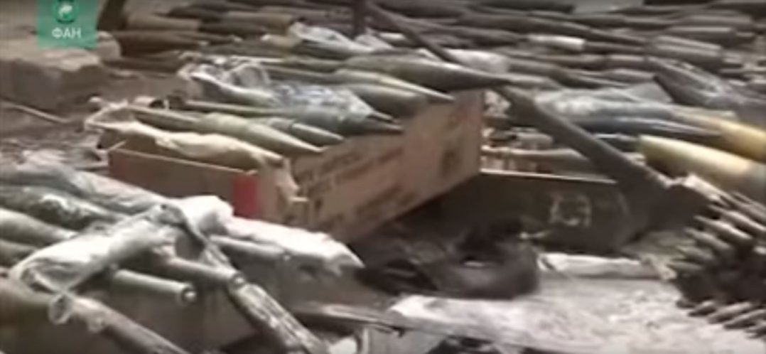 Weapon cache in Jobar