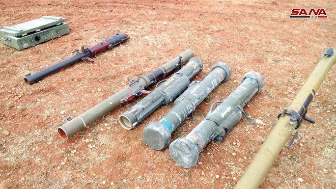 Heavy weapons sized by the Syrian army