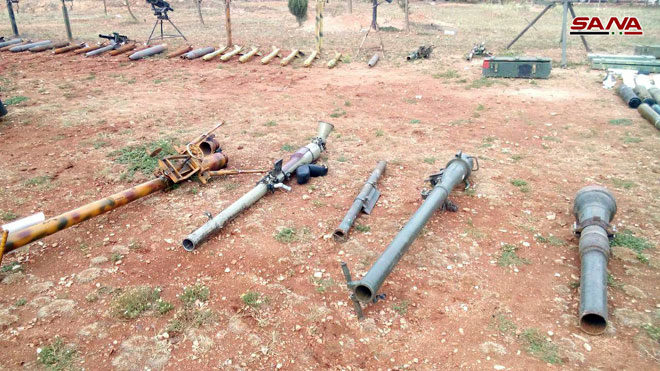 Heavy weapons sized by the Syrian army