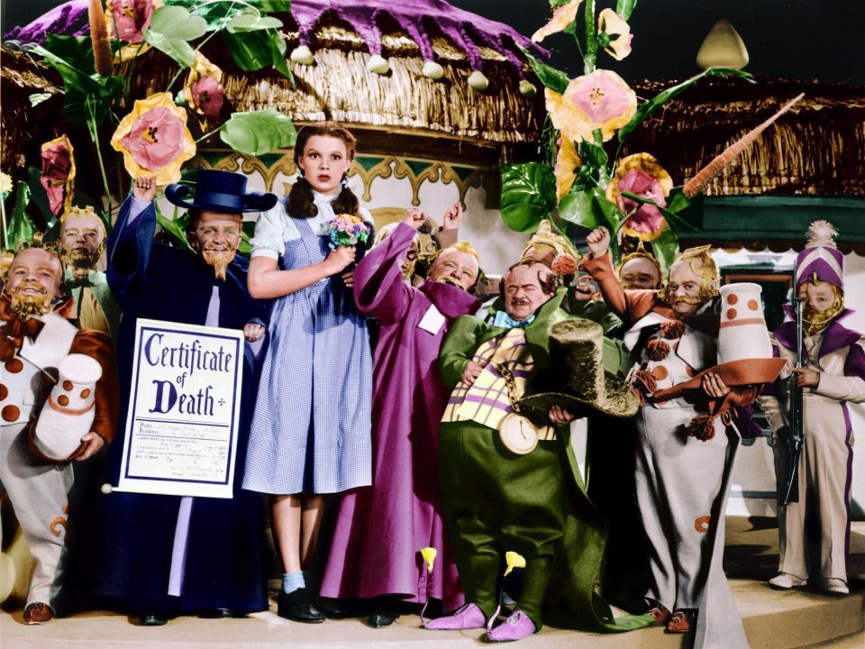 Click to enlarge wizard of Oz scene death certificate