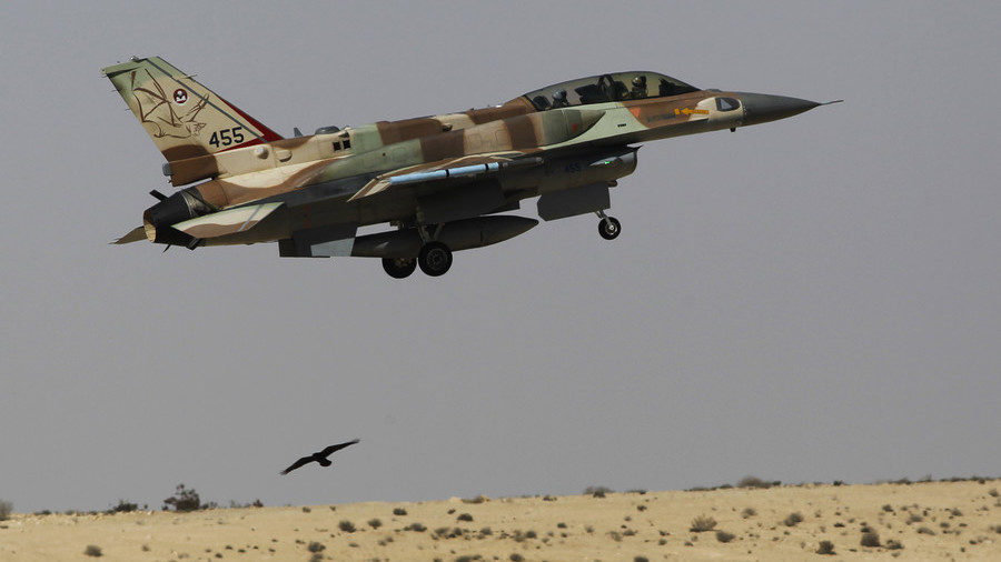 An Israeli F-16 fighter