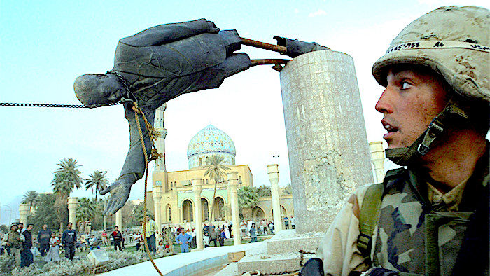 Click to enlarge Iraq topplestatue