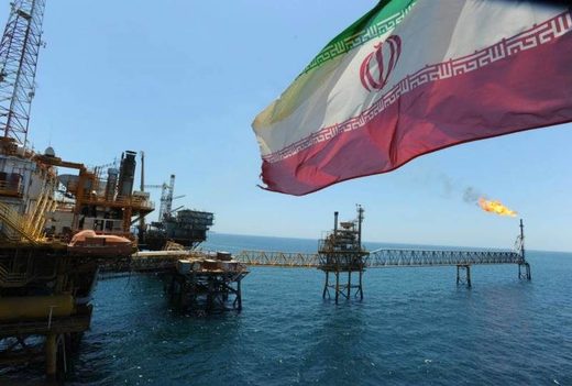 iran oil gas flag