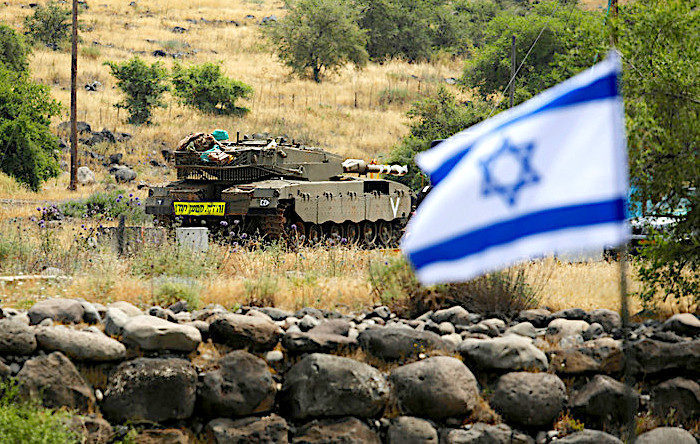 Izraelski tenk na okupiranoj Golanskoj visoravni
