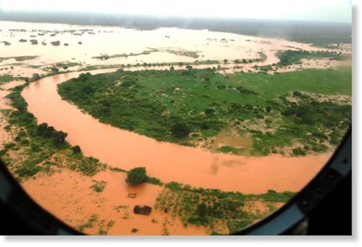 Tana River floods, Kenya, May 2018.
