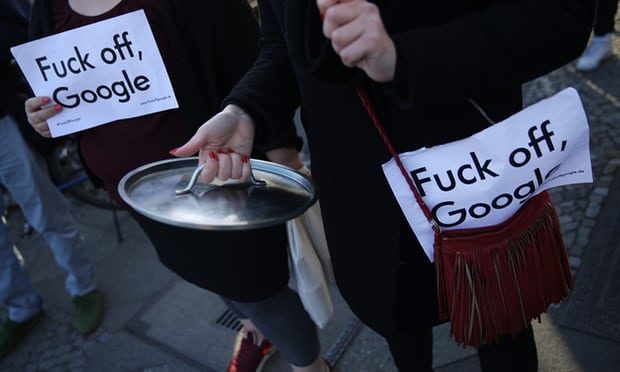Click to enlarge Anti-Google protest Berlin