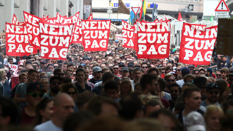 Protesters in Germany