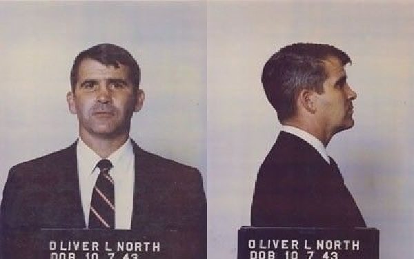 Oliver North mug shot