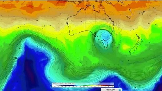 A blast of cold air from the Antarctic will hit Victoria, Australia
