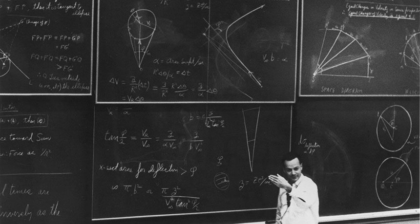 Click to enlarge Richard Feynman
