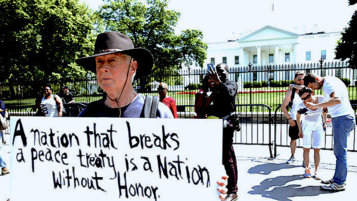 Click to enlarge Protester WH